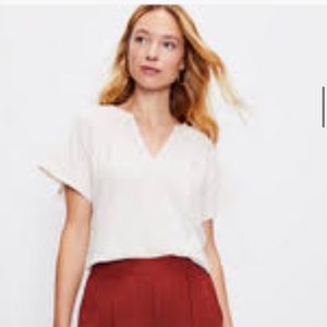 NWT LOFT Split Neck Top